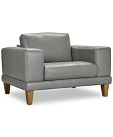 Niebee 52" Leather Chair, Created for Macy's