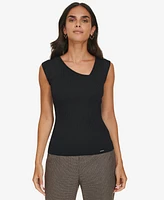 Calvin Klein Women's Sleeveless Asymmetric Top