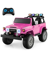 Sugift 12V 2-Seat Licensed Kids Ride On Toyota FJ40 Car with 2.4G Remote Control