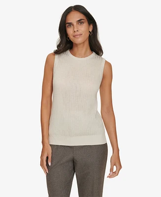 Calvin Klein Women's Sleeveless Crewneck Sweater