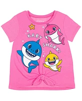 Pinkfong Baby Girls Shark T-Shirt and Leggings Outfit Set to