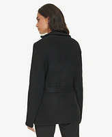 Calvin Klein Women's Knit Belted Jacket