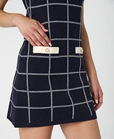 French Connection Women's Check-Print Sleeveless Dress