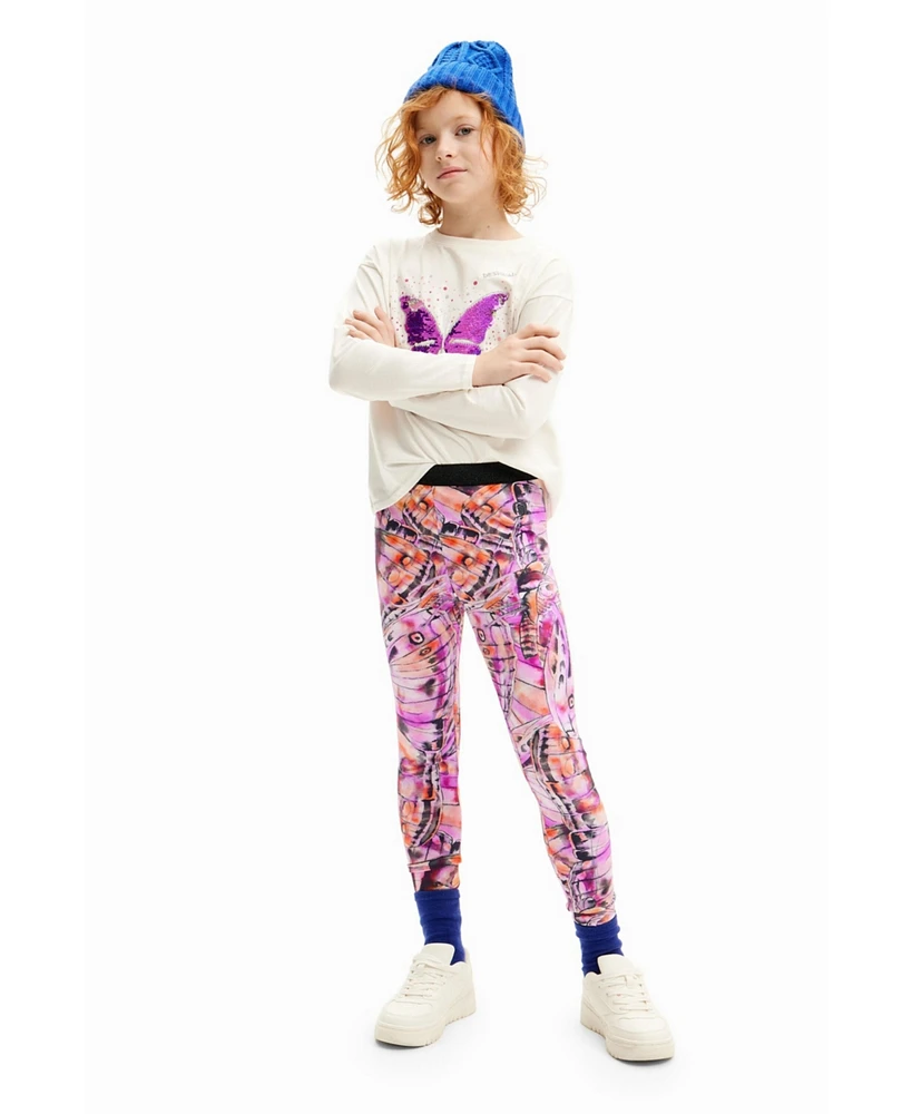 Desigual Girls Girls's Butterfly wings leggings