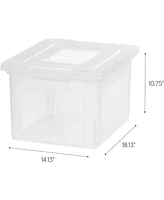 Iris 4 Pack Letter/Legal Size File Box