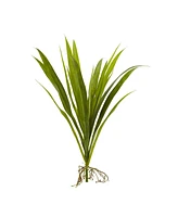 Slickblue Grass Artificial Plant for Compact and Lush Greenery (Set of 6)
