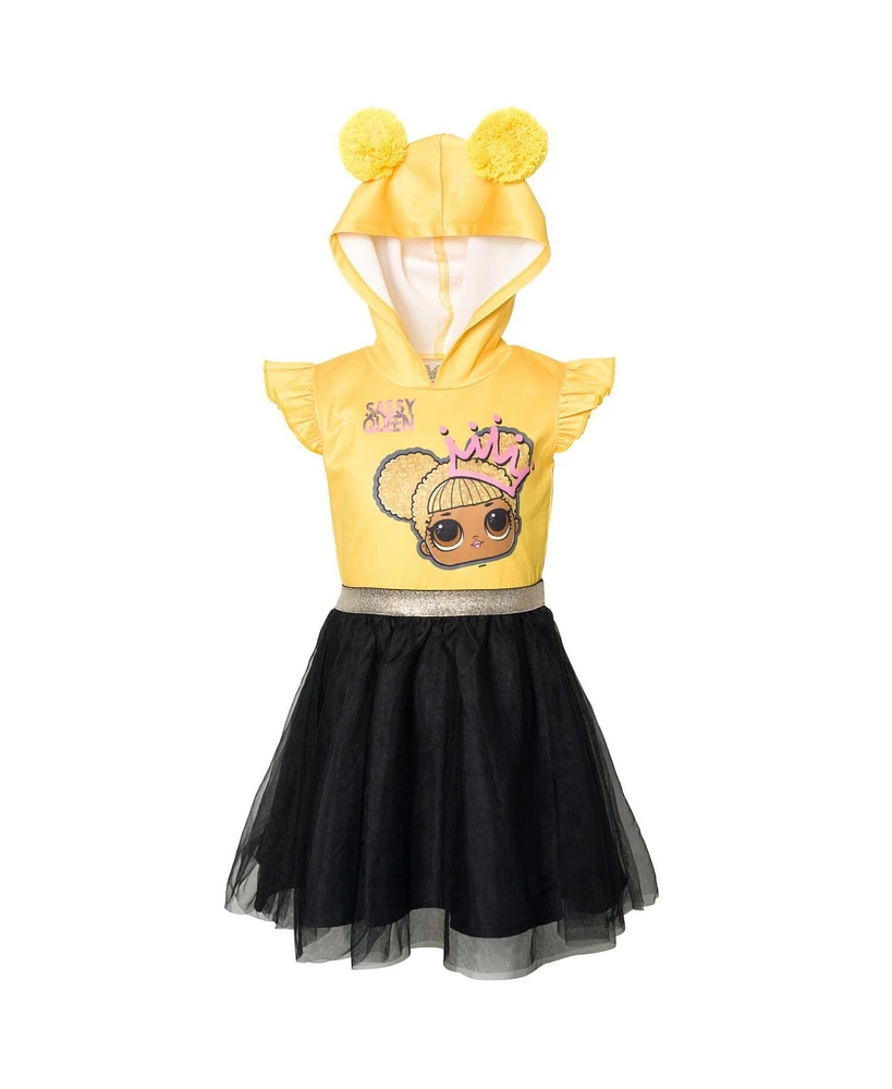 L.o.l. Surprise! Queen Bee Girls Mesh Dress Toddler to Big Kid