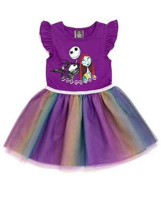 Disney Little Girls Raya and the Last Dragon Mermaid Frozen Nightmare Before Christmas Tulle Dress to