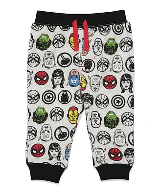 Marvel Toddler Boys Avengers Hulk Black Panther Captain America 2 Pack Pants Newborn to