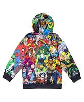 Marvel Toddler Boys Avengers Spider-Man Venom Iron Man Fleece Pullover Hoodie to