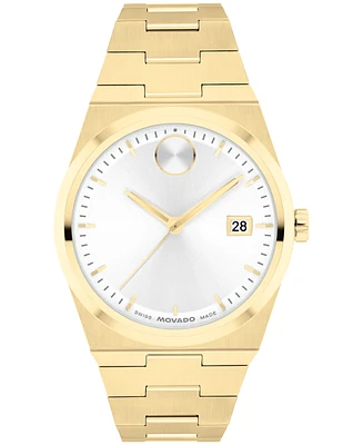 Movado Women's Bold Quest Swiss Quartz Ionic Plated Light Gold Steel Watch 35mm