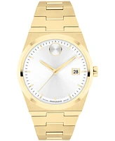 Movado Women's Bold Quest Swiss Quartz Ionic Plated Light Gold Steel Watch 35mm - Gold