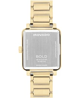 Movado Women's Bold Evolution 2.0 Swiss Quartz Ionic Plated Light Gold Steel Watch 26mm - Gold