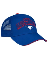 Colosseum Men's Royal Smu Mustangs Wyatt Adjustable Hat