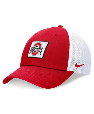 Nike Men's Scarlet/White Ohio State Buckeyes Primetime Club Trucker Adjustable Hat