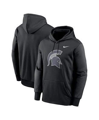 Nike Men's Black Michigan State Spartans Color Pop Performance Fleece Pullover Hoodie