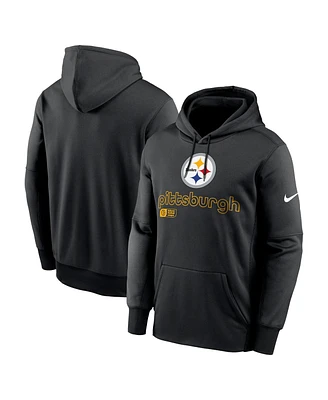 Nike Men's Black Pittsburgh Steelers Performance Pullover Hoodie