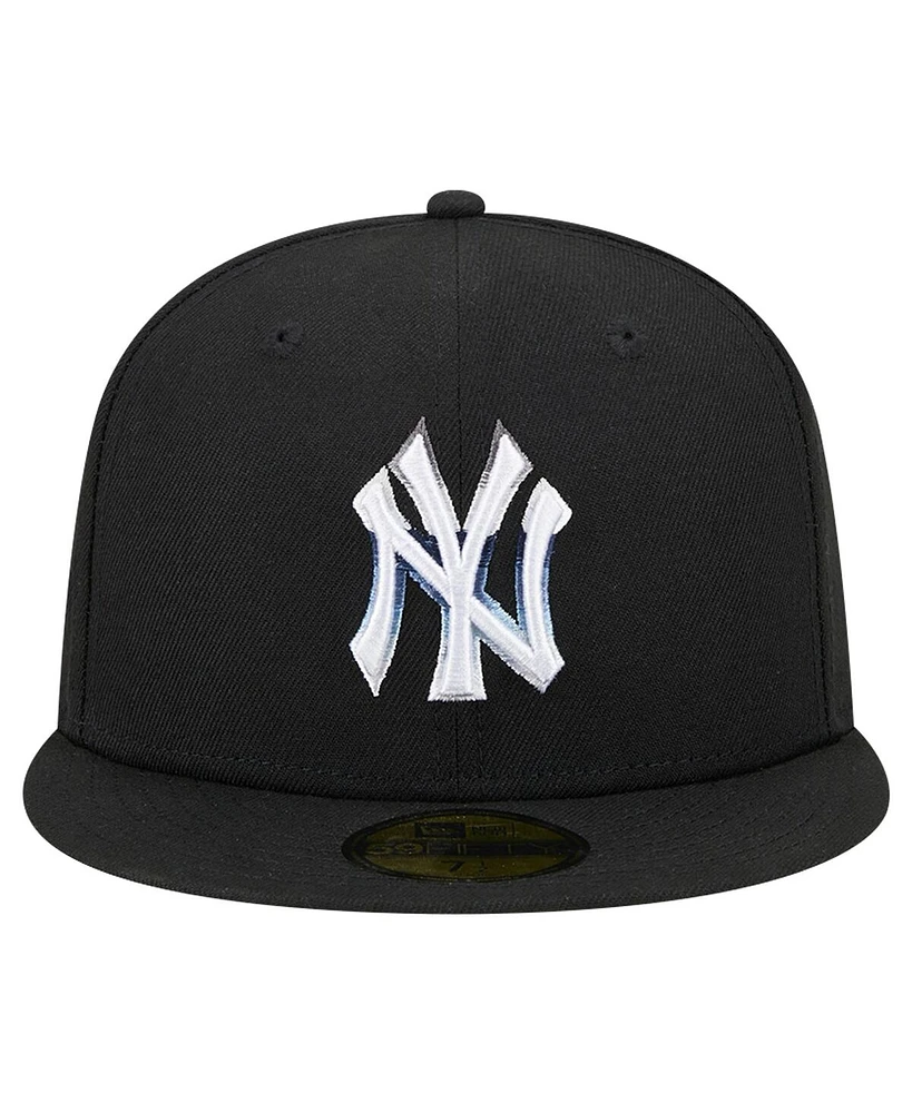 New Era Men's Black York Yankees Raceway 59FIFTY Fitted Hat