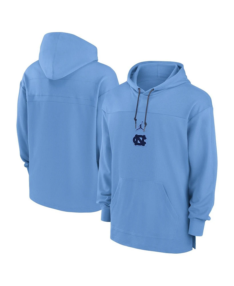 Jordan Men's Carolina Blue North Tar Heels 2024/25 Sideline Jersey Performance Pullover Hoodie