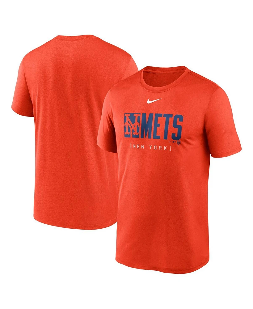 Nike Men's Orange New York Mets Knockout Legend Performance T-Shirt