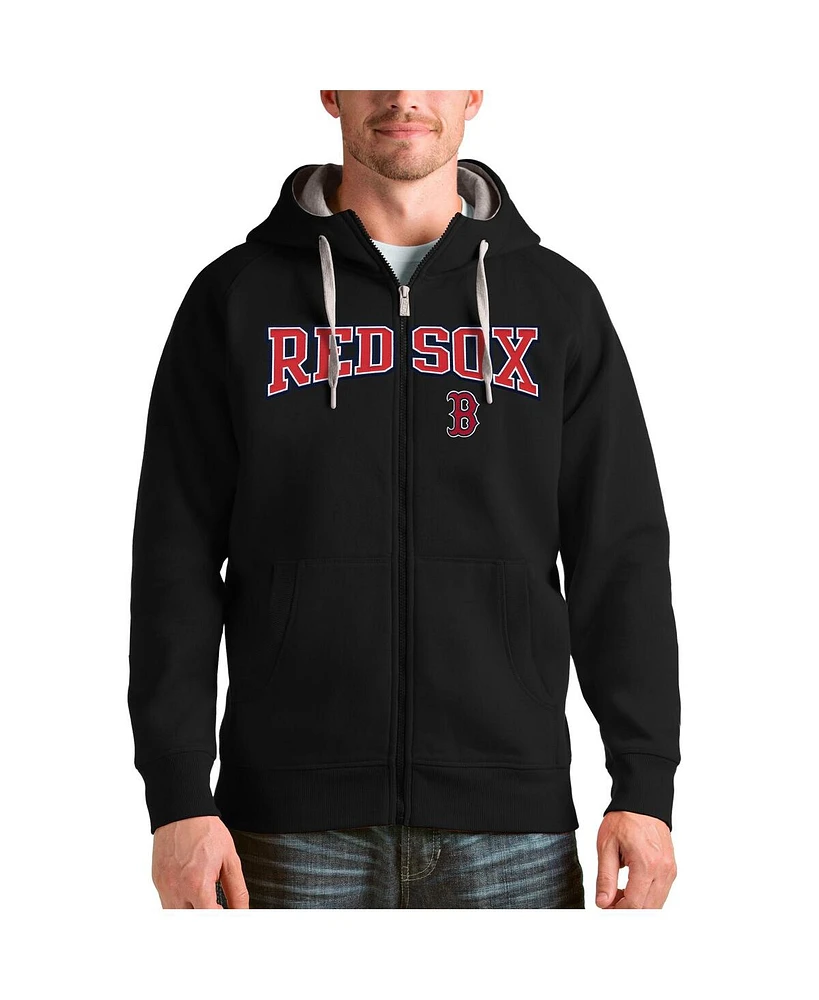 Antigua Men's Boston Red Sox Team Logo Victory Full-Zip Hoodie