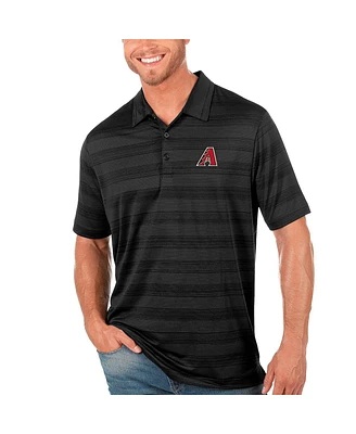 Antigua Men's Black Arizona Diamondbacks Compass Polo