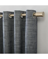 Kline Burlap Weave 52" x 84" Thermal Blackout Curtain Panel