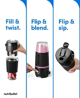 NutriBullet Flip Portable Blender with Tritan Plastic Tumbler