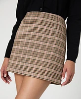 French Connection Women's Gina Check-Print Mini Skirt