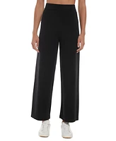 Three Dots Women's Kate Cropped Wide-Leg Pants