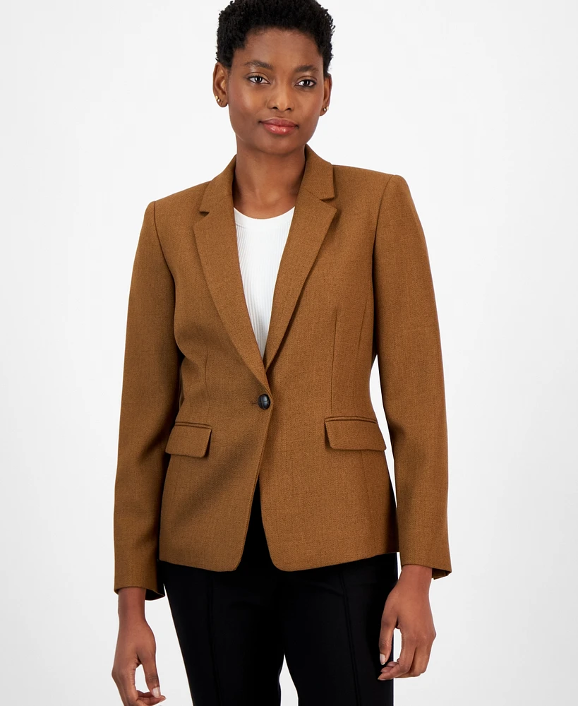 Tahari Asl Women's Single-Button Notched-Lapel Blazer