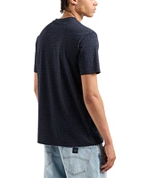 A|X Armani Exchange Men's Allover Logo Print T-Shirt