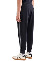 A|X Armani Exchange Men's Striped Logo Jogger Pants