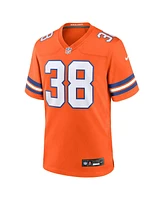 Nike Men's Jaleel McLaughlin Orange Denver Broncos Mile High Collection 1977 Throwback Player Game Jersey