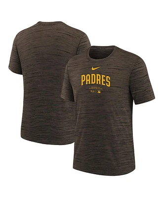 Nike Big Boys and Girls Brown San Diego Padres Authentic Collection Practice Performance T-Shirt