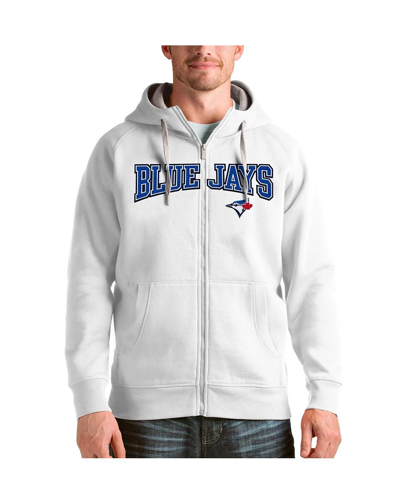 Antigua Men's Toronto Blue Jays Team Logo Victory Full-Zip Hoodie