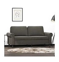 vidaXL 2-Seater Sofa Dark 55.1" Velvet