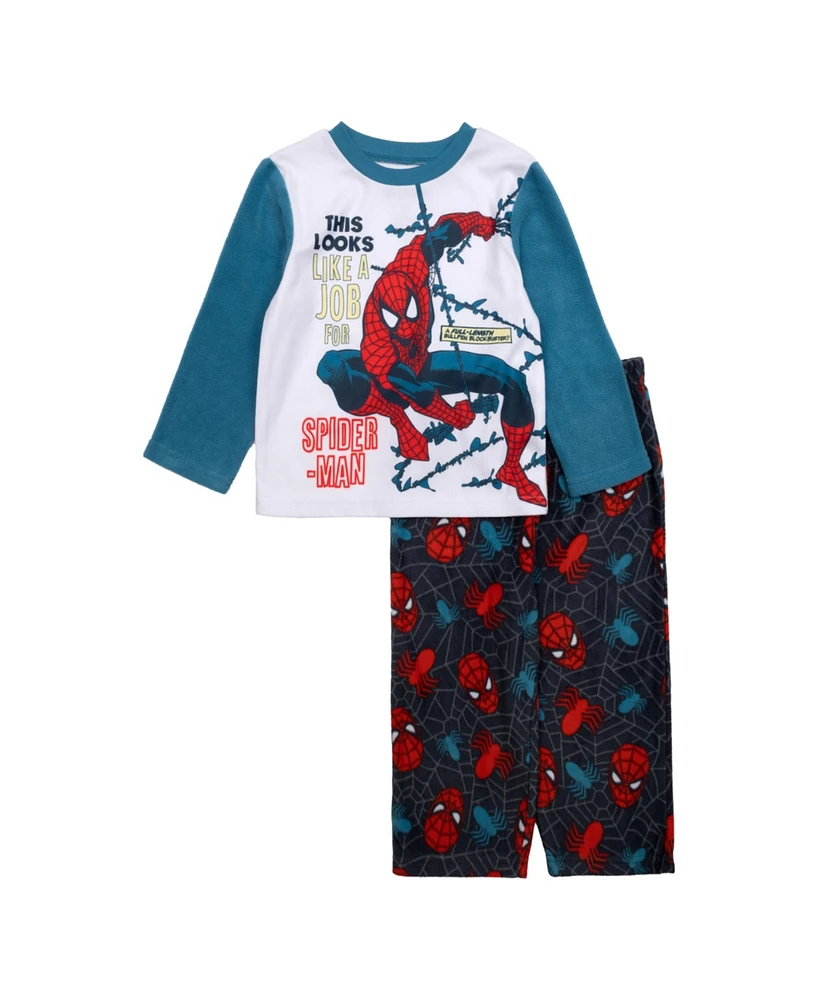 Spiderman Big Boy Long Sleeve Shirt and Pants 2-Piece Set