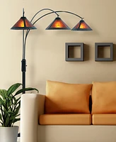 Nova Lighting Mica 3 Light Steel Arc Floor Lamp