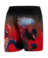 Chalk Line Men's Black Spider-Man 2 Poster Art Retro Shorts