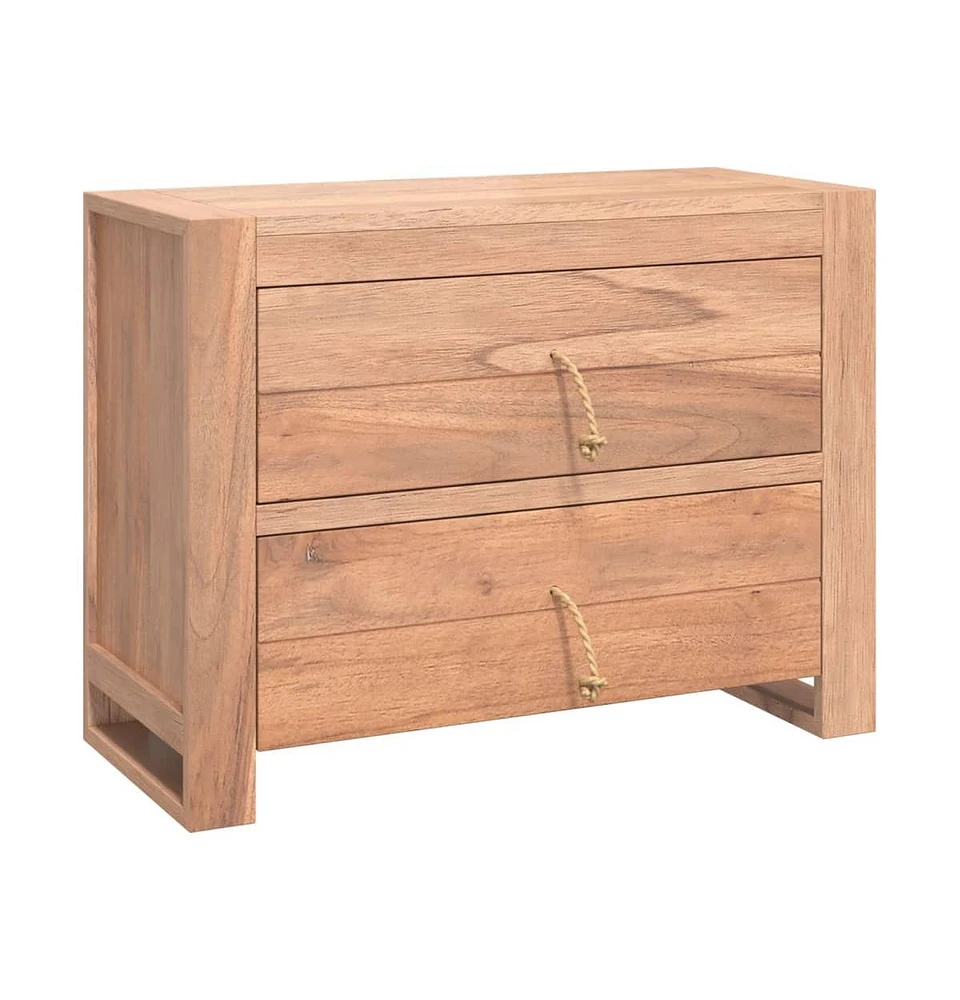 vidaXL Sideboard 31.5"x13.8"x23.6" Solid Teak Wood