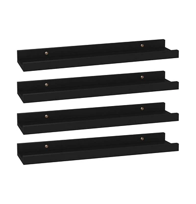 vidaXL Wall Shelves 4 pcs 15.7"x3.5"x1.2