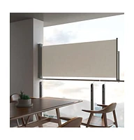 vidaXL Patio Retractable Side Awning 39.4"x118.1