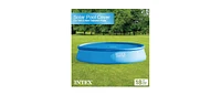 Intex 18 Ft Round Easy Set Blue Solar Cover for Swimming Pools, Pool Cover Only