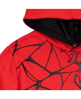 Marvel Toddler Boys Spider-Man Avengers Hulk Miles Morales Captain America Fleece Hoodie to