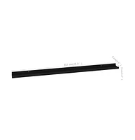 vidaXL Wall Shelves 2 pcs Black 45.3"x3.5"x1.2"