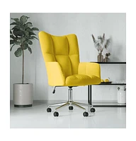 vidaXL Relaxing Chair Mustard Yellow Velvet