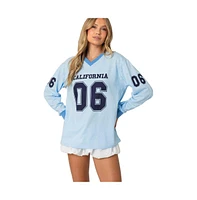 Edikted Women's 06 Oversized Long Sleeve T Shirt - Light