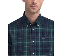 Barbour Men's Wetheram Tailored-Fit Tartan Button-Down Twill Shirt