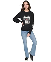 Karl Lagerfeld Paris Petite Kool Choupette Sweater